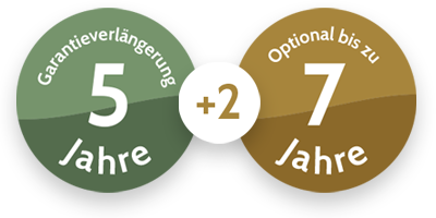 Bis zu 7 Jahre Garantieverlängerung